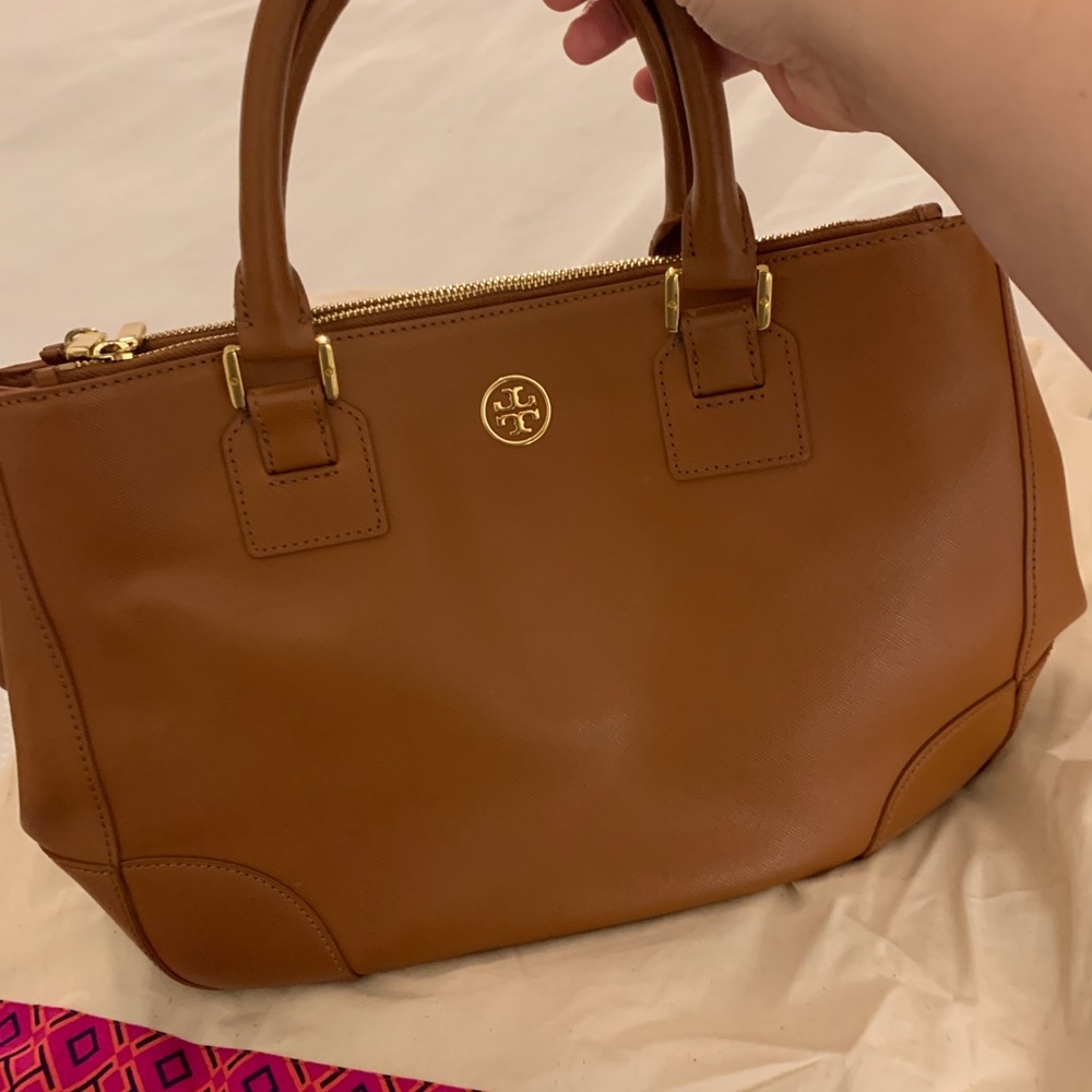 Tory Burch Top Handle Cognac Bag